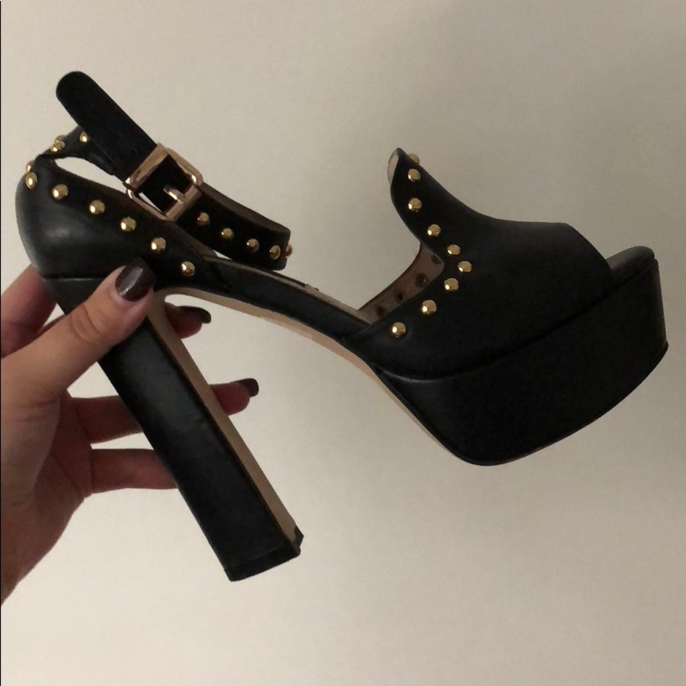 Studded Platform Heels